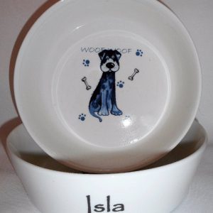 Small Dog China Feeding Bowl,