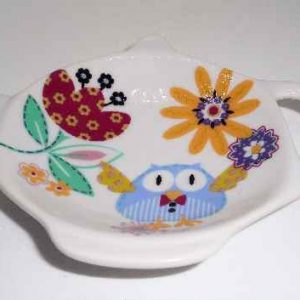 Owl Teabag Rest Design 1