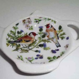 Vintage Birds Goldfinch Teabag Rest