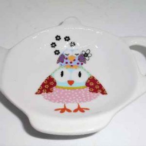 Owl Teabag Rest Design 4