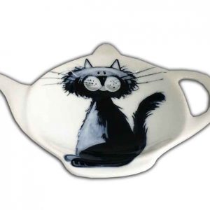 Scruffy Cat Design 1 Teabag Rest