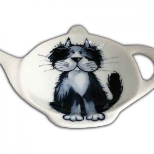 Scruffy Cat Design 2 Teabag Rest