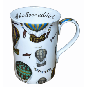 personalised fine bone china hot air balloon