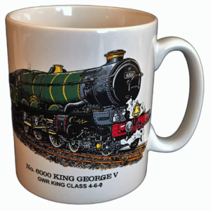 George V vintage steam train mug