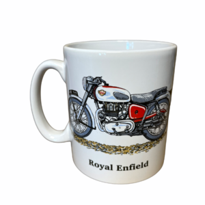 Royal Enfield vintage motorbike mug