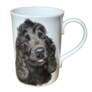 Black Cocker Spaniel Fine Bone China Mug