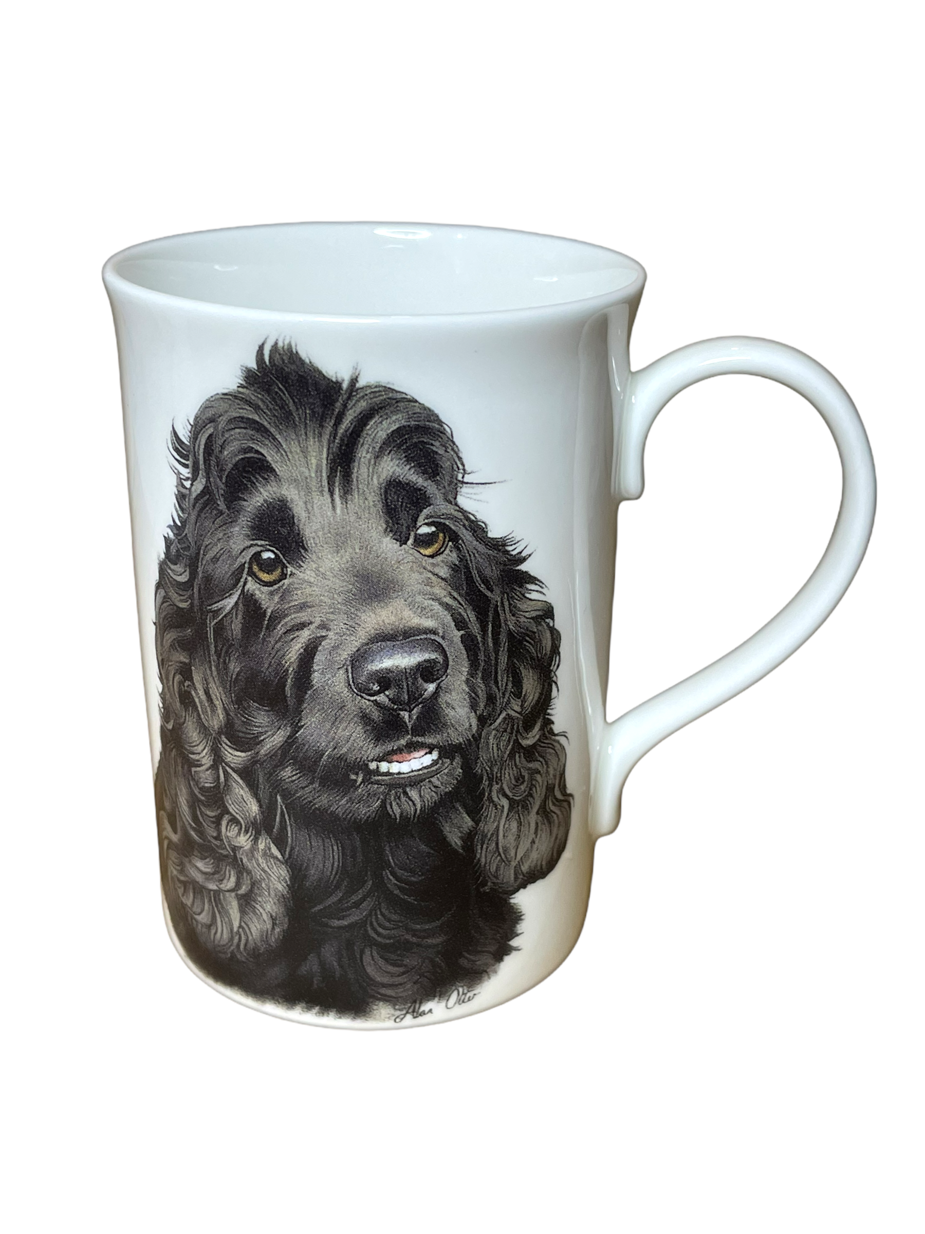 Black Cocker Spaniel Fine Bone China Mug