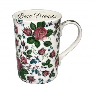 personalised rose chintz mug