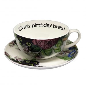 personalised teacup & saucer set