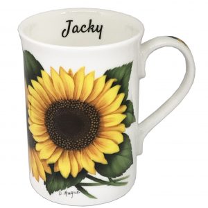 Personalised Sunflower China Mug