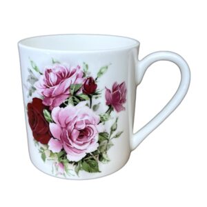 Large vintage rose one pint personalised china mug