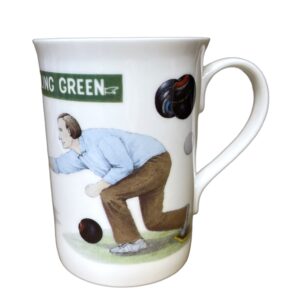 Lawn Bowls Bowling Fine Bone China Mug