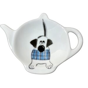 porcelain ceramic teabag holder rest