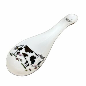 Cartoon Cow Ceramic Porcelain Spoon Rest