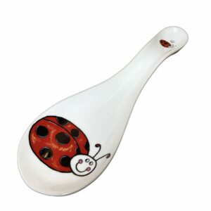 Ladybird Porcelain Ceramic Spoon Rest