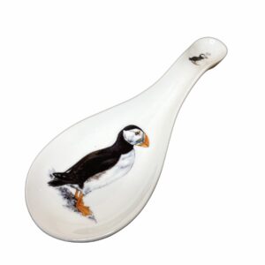 Puffin Porcelain Ceramic Spoon Rest