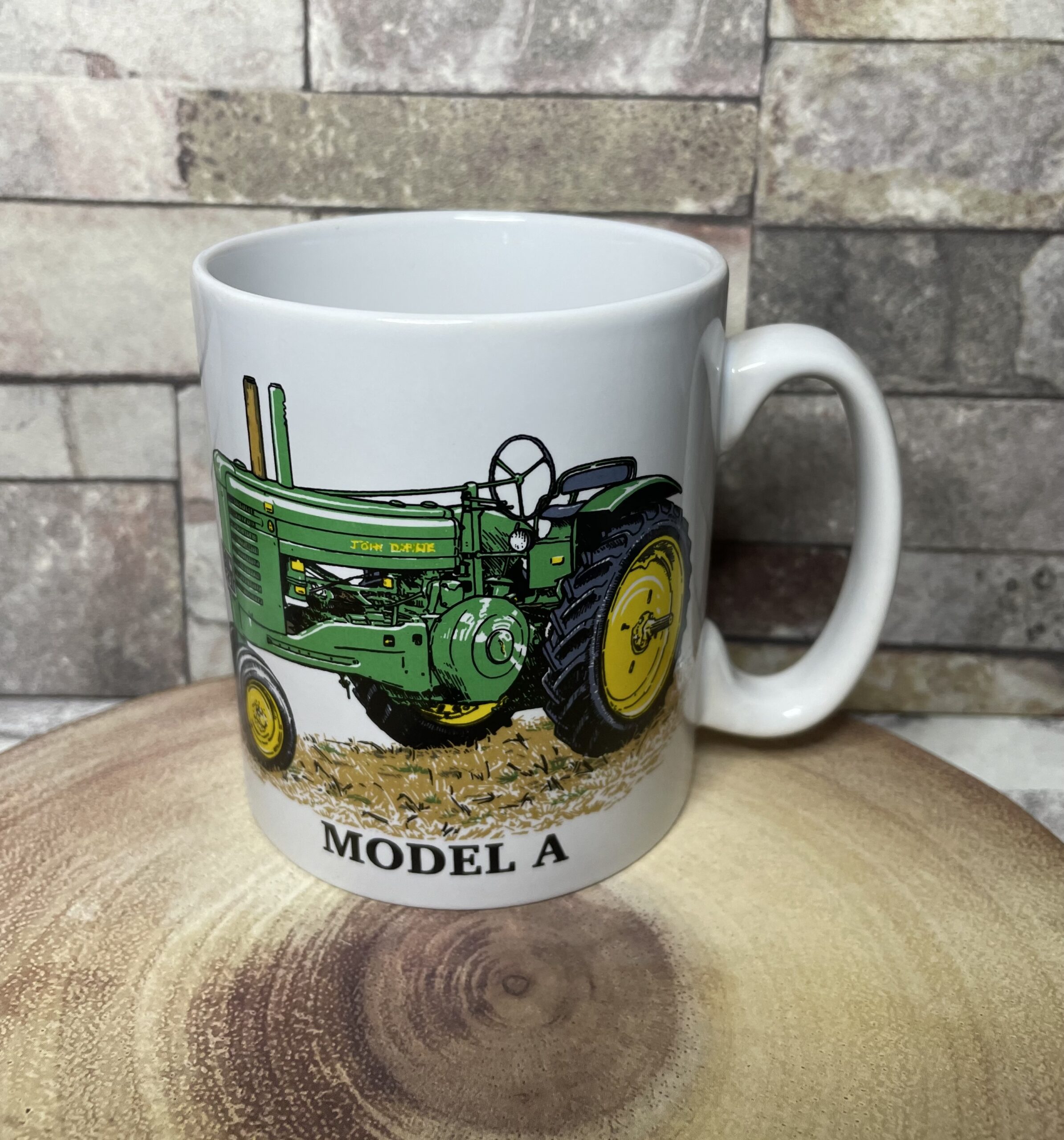 John Deere Model A vintage tractor mug