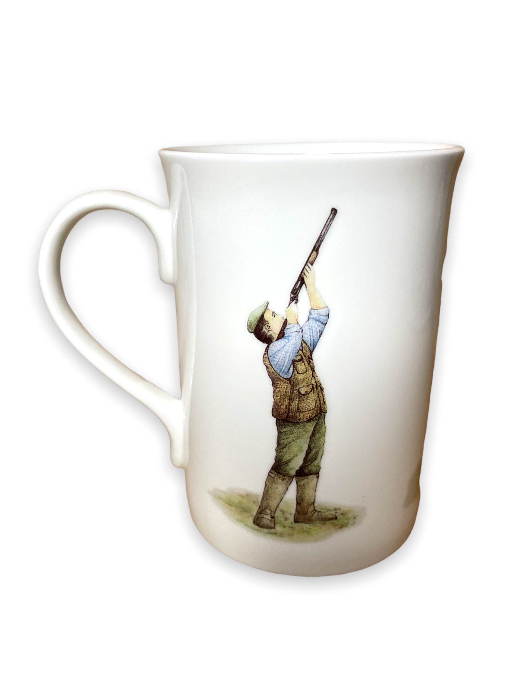 fine bone china shooting hunting mug