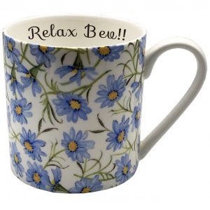 Blue Daisy Fine Bone China Pint Mug