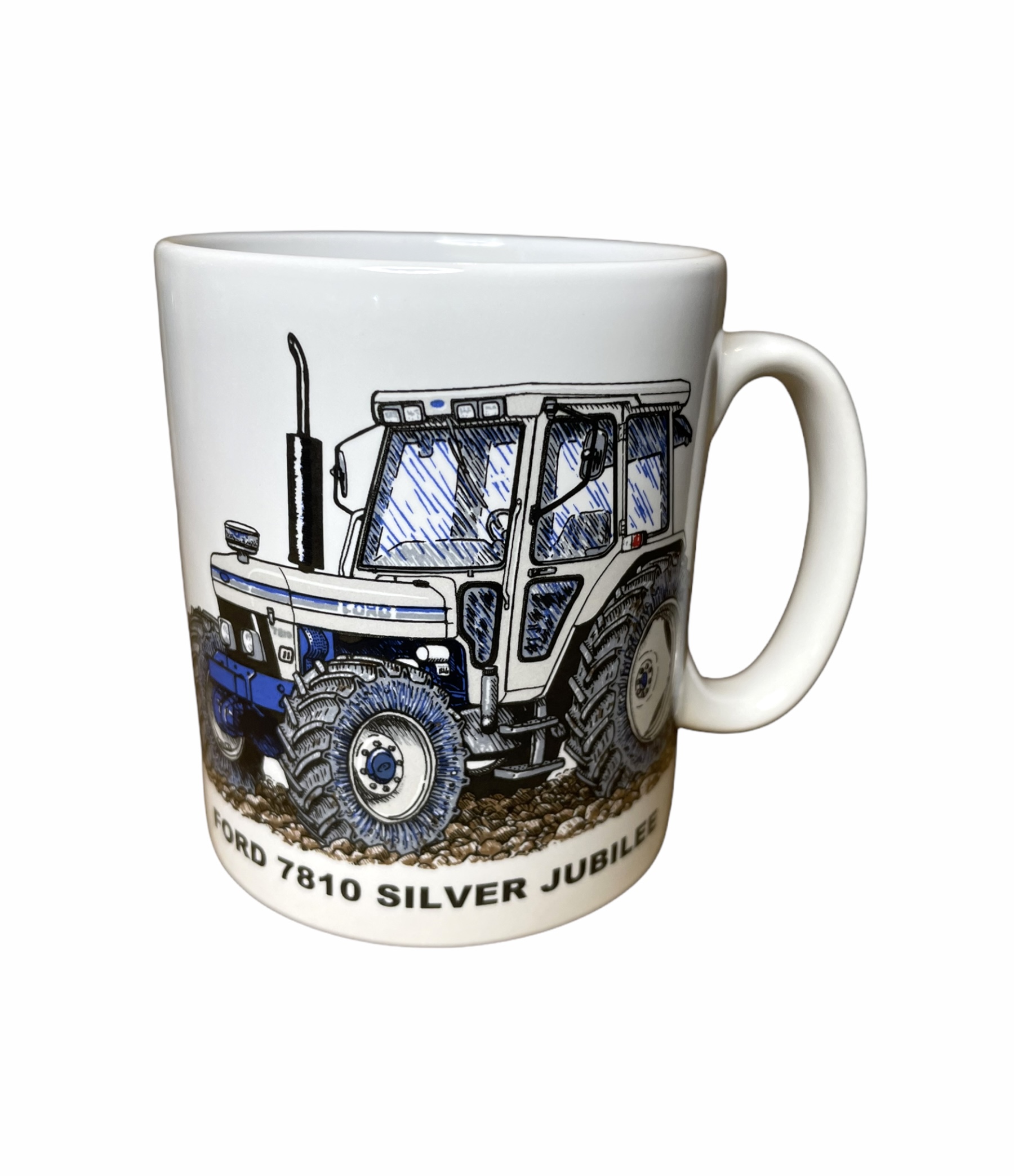 Ford 7810 Silver Jubilee Vintage Tractor Mug