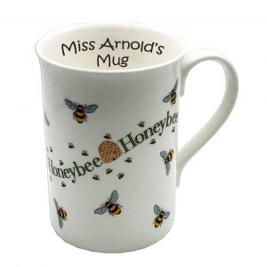 Personalised china honey bee mug