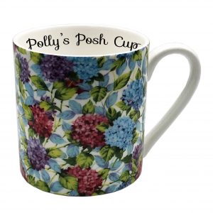 Large One Pint Flower china mug
