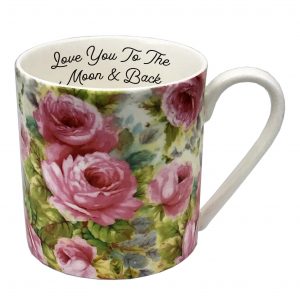 large flower coffee mug