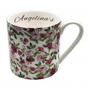 vintage rose one pint mug
