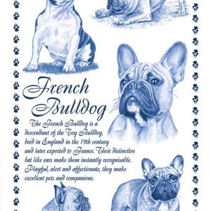 French Bulldog Tea Towel