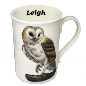 personalised barn owl mug