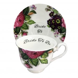 Modern Vintage Personalised Teacup & Saucer