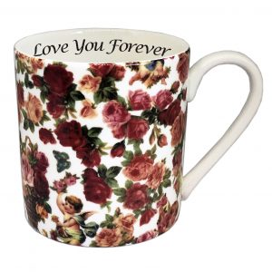 Large china pint mug cherub design