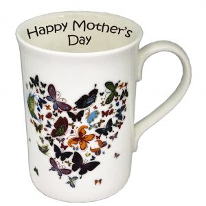 Butterfly Heart China Mug