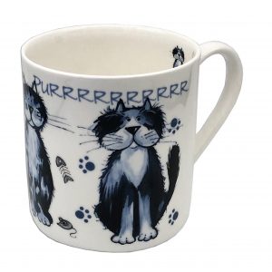 large one pint cat mug