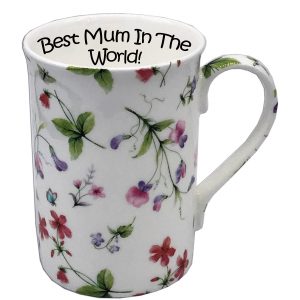 Personalised modern vintage china mug