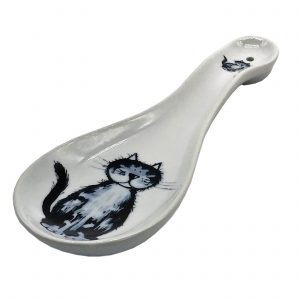 ceramic cat spoon rest