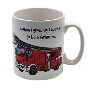 fire engine personalised mug