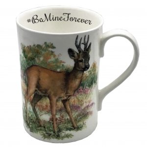 Personalised red deer china mug