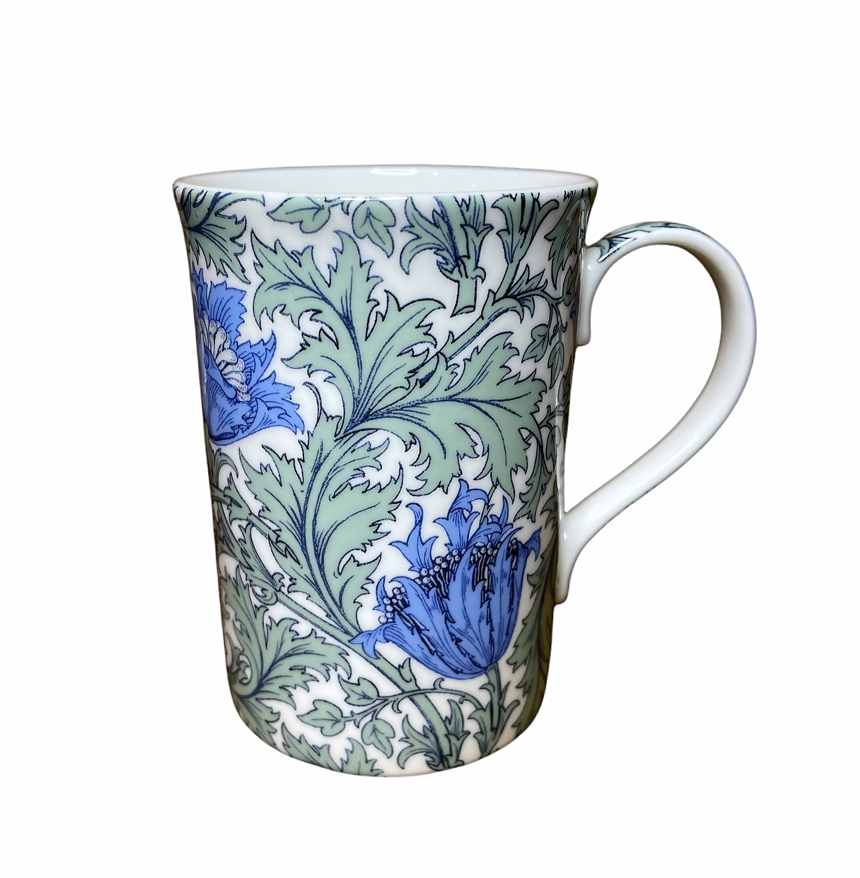 William Morris Blue Anemone Fine Bone China Mug