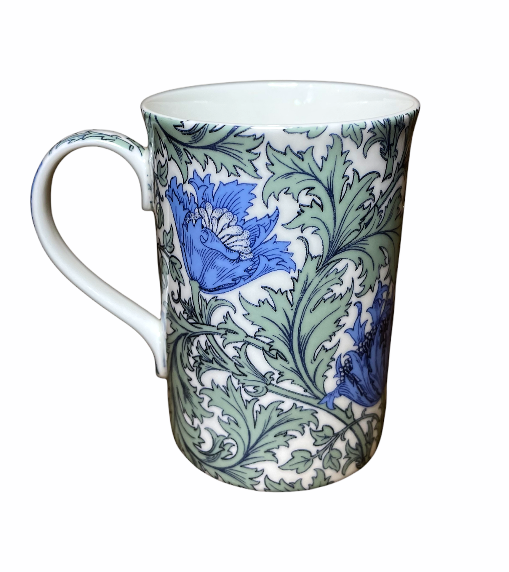 William Morris Blue Anemone Fine Bone China Mug