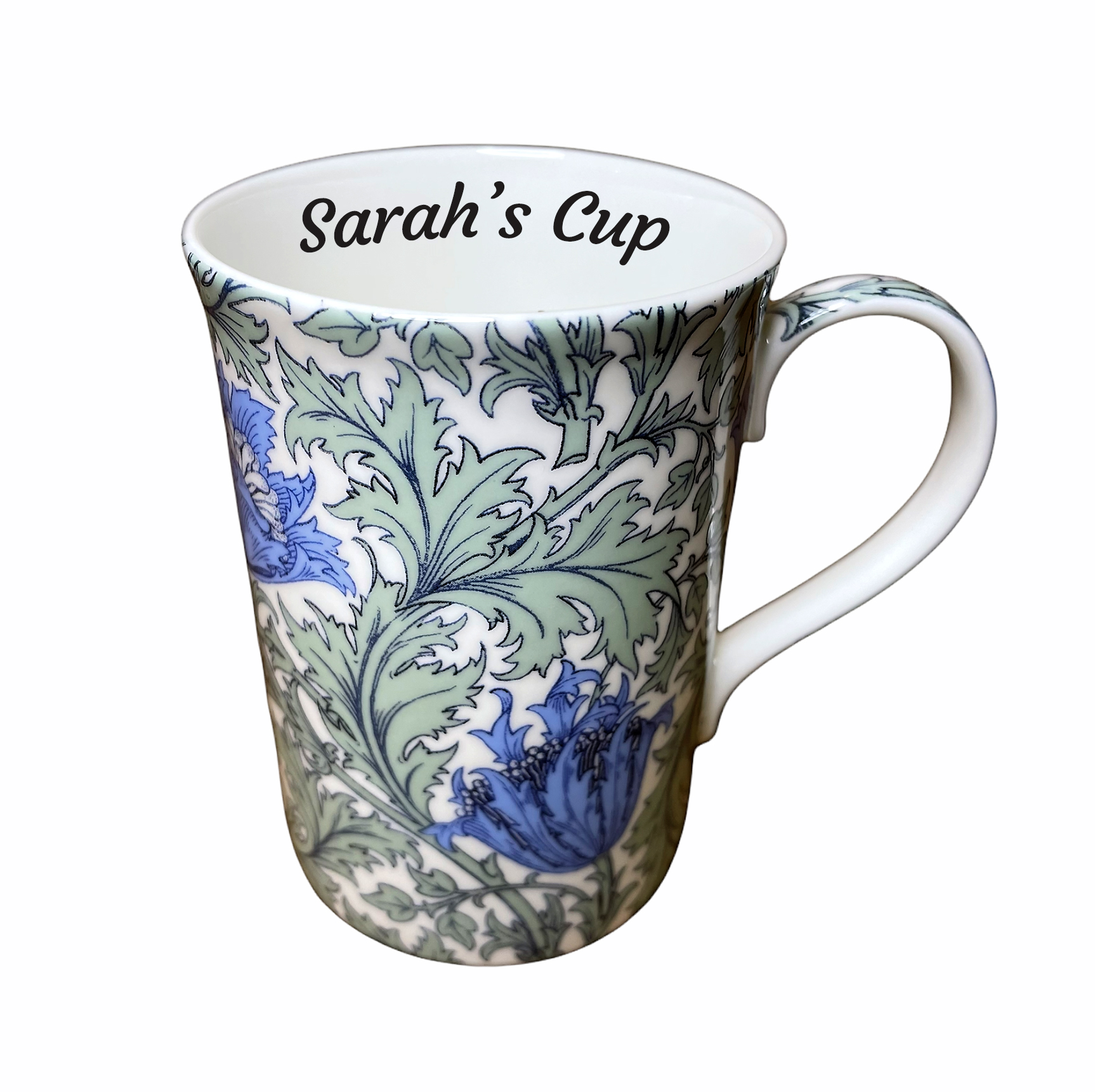 William Morris Blue Anemone Fine Bone China Mug