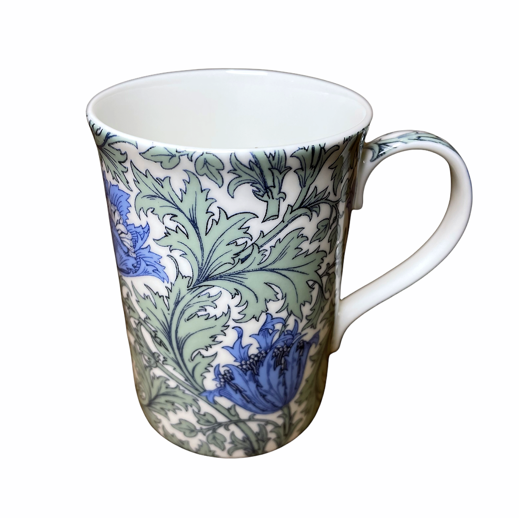 William Morris Blue Anemone Fine Bone China Mug