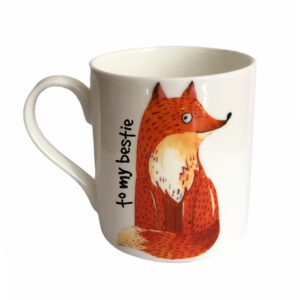 personalised fox mug