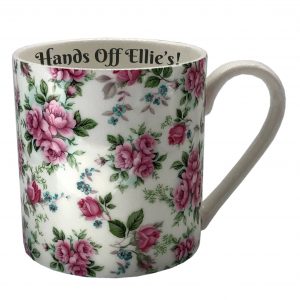large floral china mug