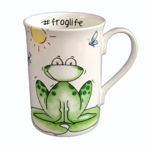 personalised china frog mug