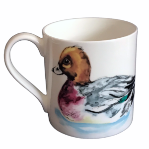 widgeon duck fine bone china mug