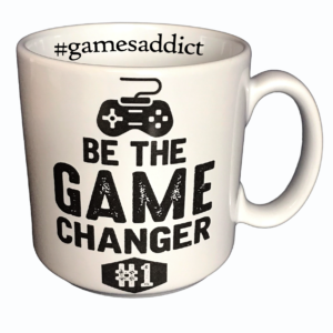 large stoneware gaming mug