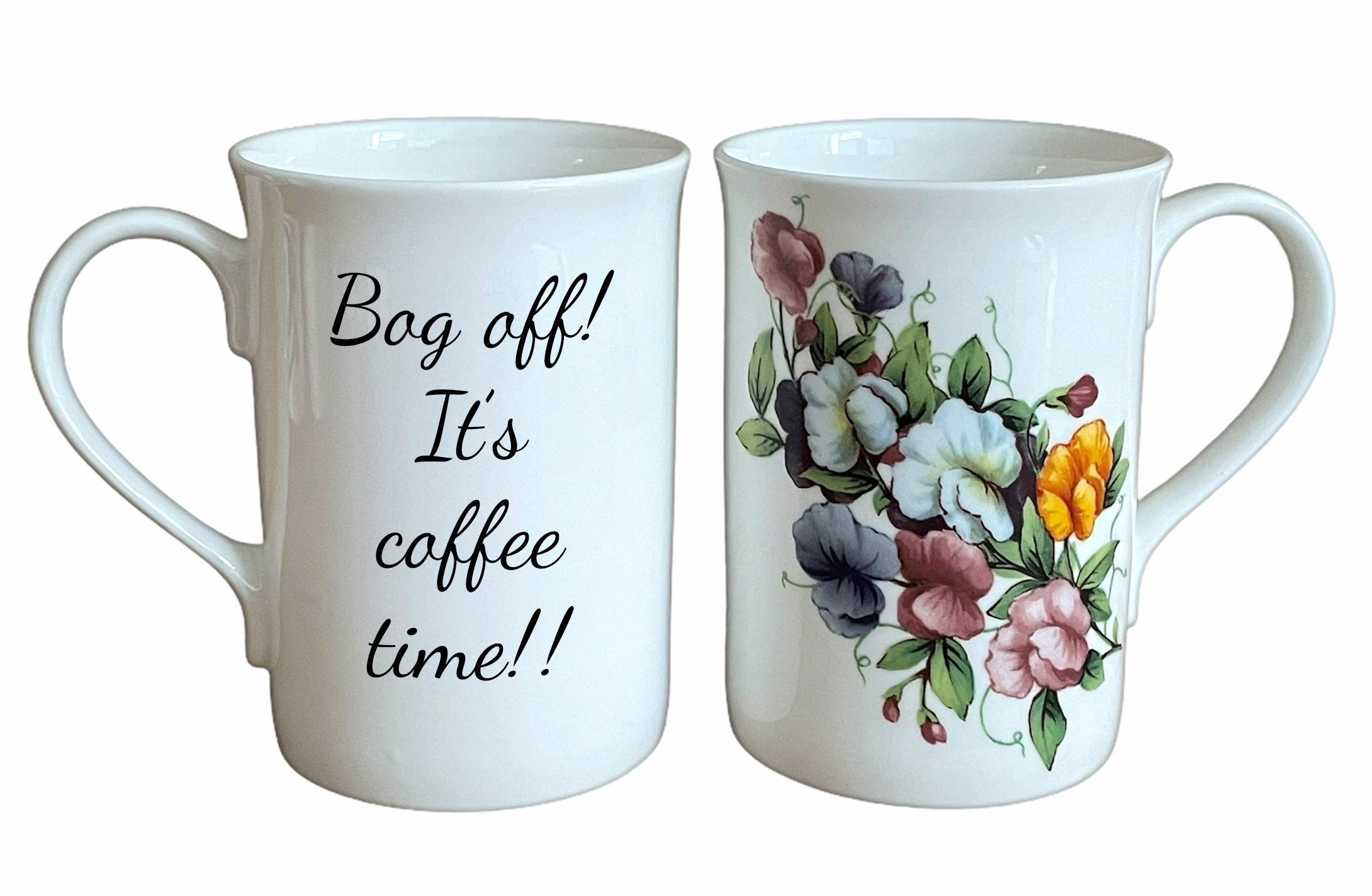 sweet pea fine bone china message mug