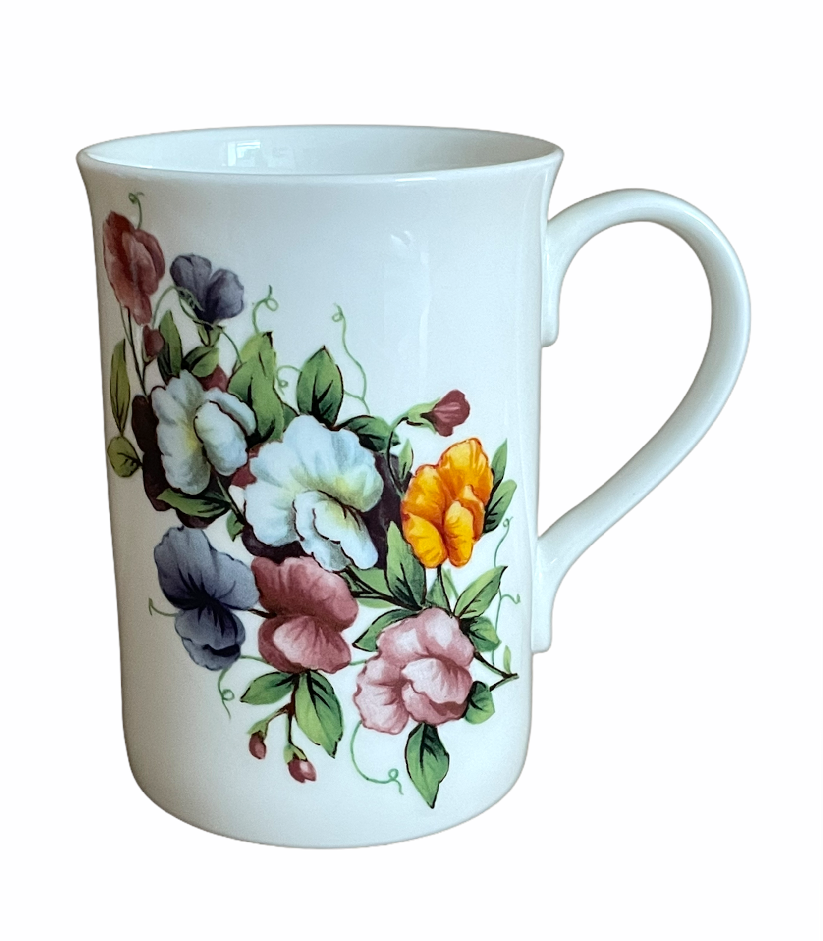 sweet pea fine bone china message mug