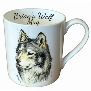 china wolf pint mug